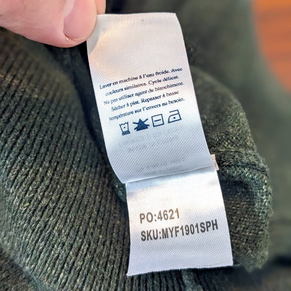 Faherty - Sconset Crew Sweater - Spruce Heather - Small - Picture 13 of 16